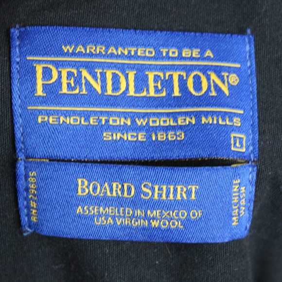 Pendleton Wool Board Shirt Tartan Plaid VTG Large - Picture 3 of 8